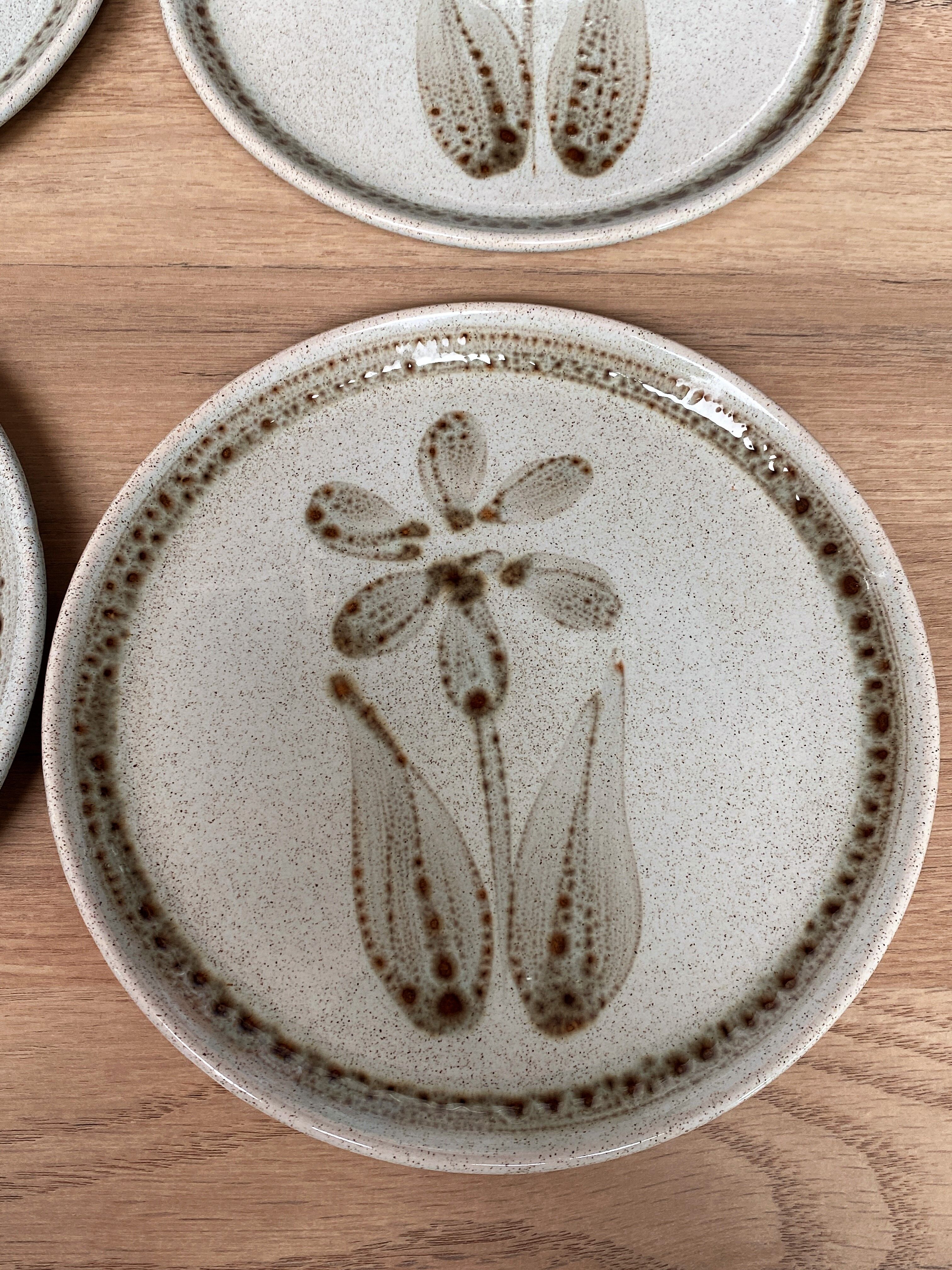 6 dessert plates Sarreguemines Morzine