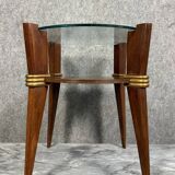 Vintage Italian coffee table with compass legs circa 1970