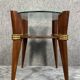 Vintage Italian coffee table with compass legs circa 1970