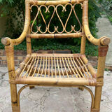 Rattan armchair