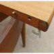 Table ronde extensible en teck scandinave vintage 1960