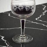 Page 4 of 8 9 guilloché wine glasses, early 20th century