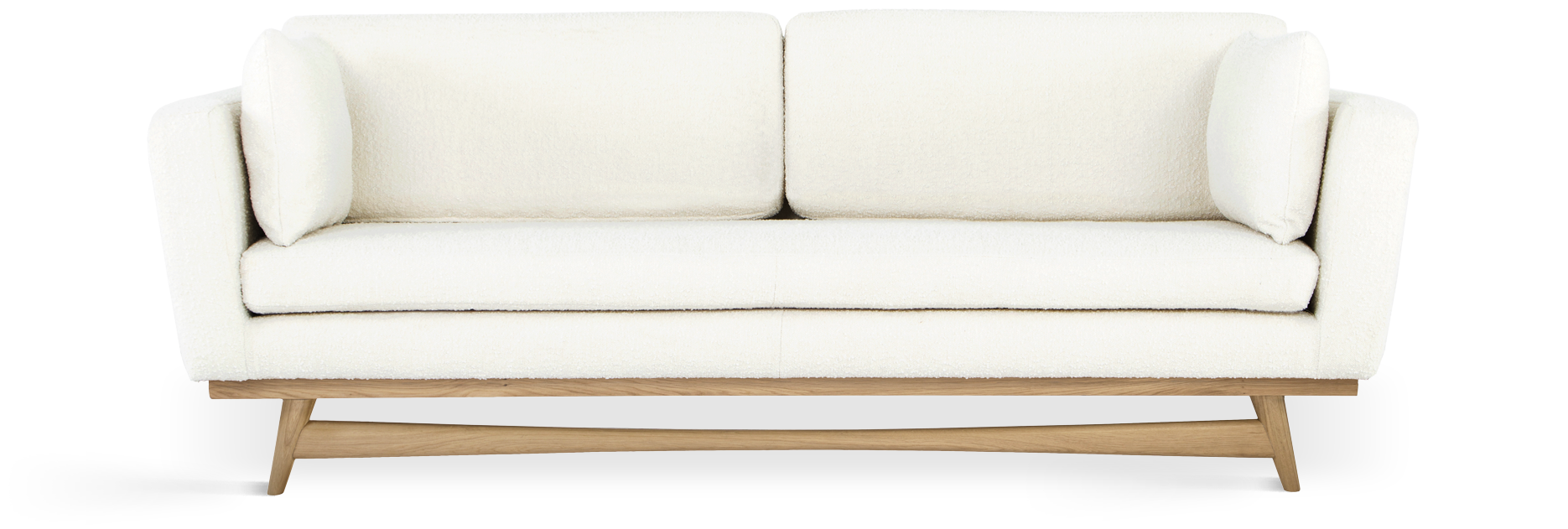 Sofa 210 White Curlet