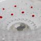 Vintage transparent crystal glass decorative plate, Italy, 1960s.