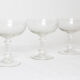 Set de 3 coupes à champagne, vintage
