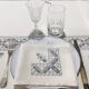 Embroidered tablecloth with 12 matching napkins