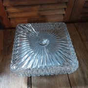 Ceiling lamp wall lamp square molded glass metal base