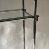 Minimalist bookshelf, Italian design 1970.