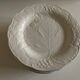 Set of 12 English earthenware plates Burleigh Davenport relief Vine leaf and strawberries