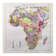 Old geological Africa map 43x43cm from 1950