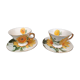 Paire de tasses porcelaine