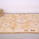 Yellow Vintage Moroccan Rug 181 x 314 cm, Berber Wool Rug, Bohemian Rug