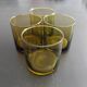 Set de 4 verres scandinaves ambre