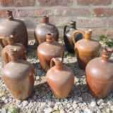 Set of 9 Old Sandstone Amphora Jars