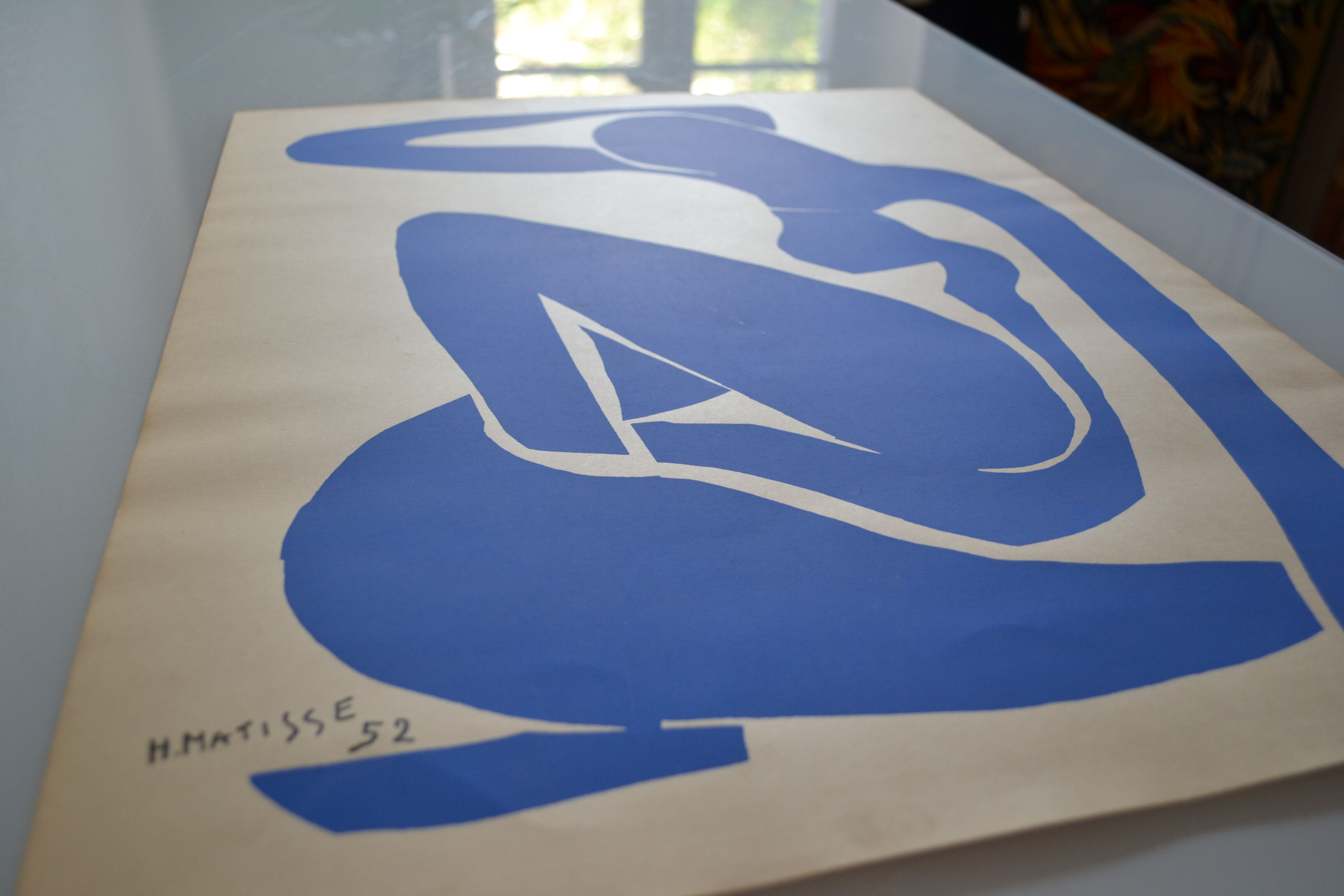 Matisse " nu bleu " 1952 screen print poster spadem 1971