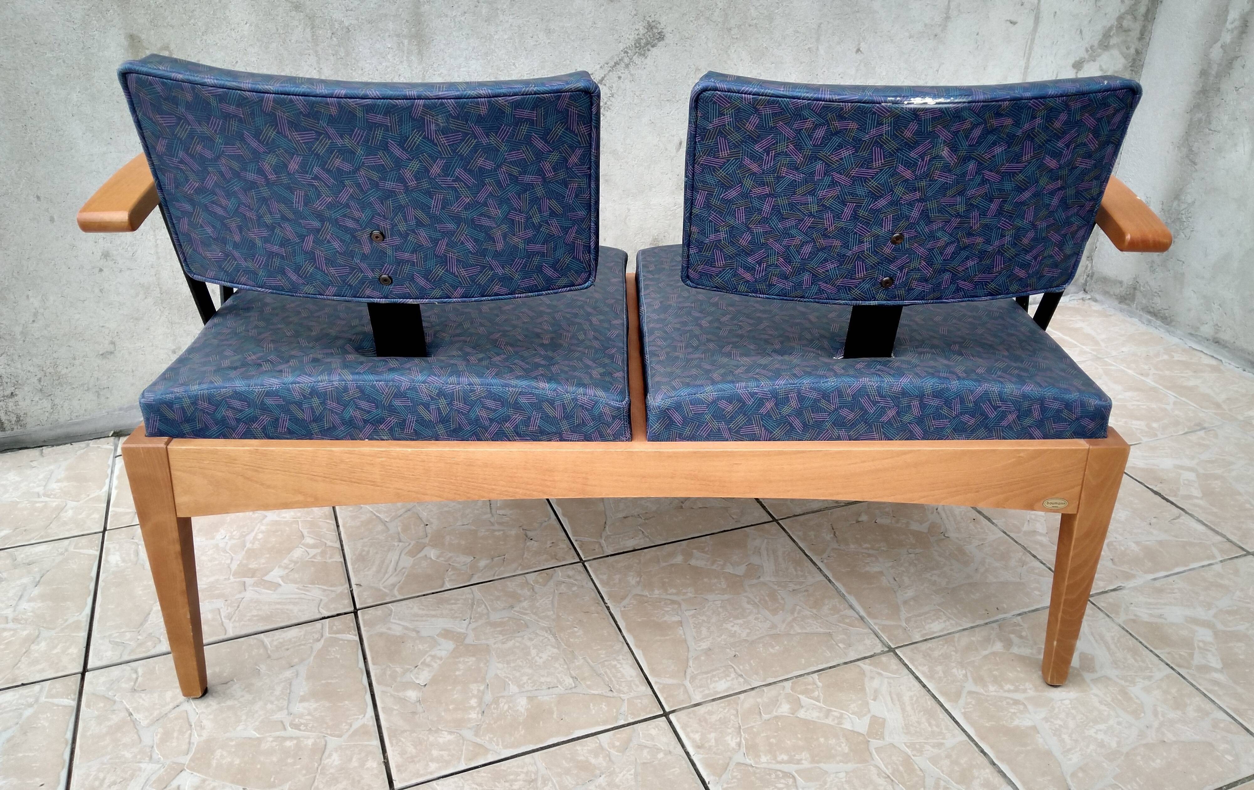 Pair of vintage Baumann banquettes