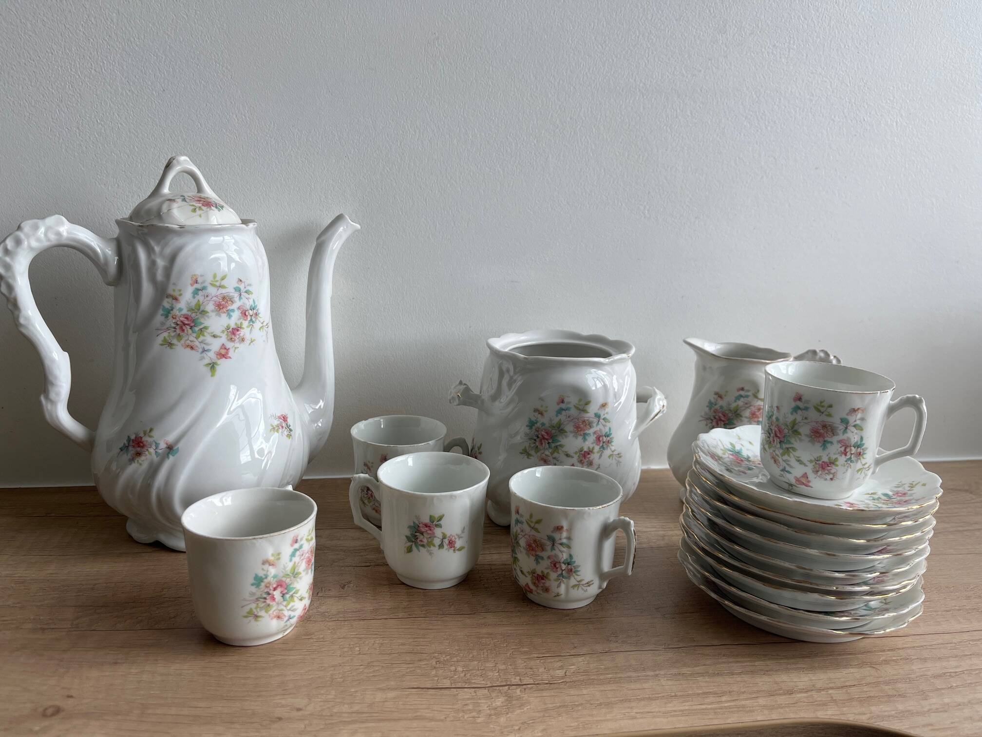 Limoges porcelain coffee service