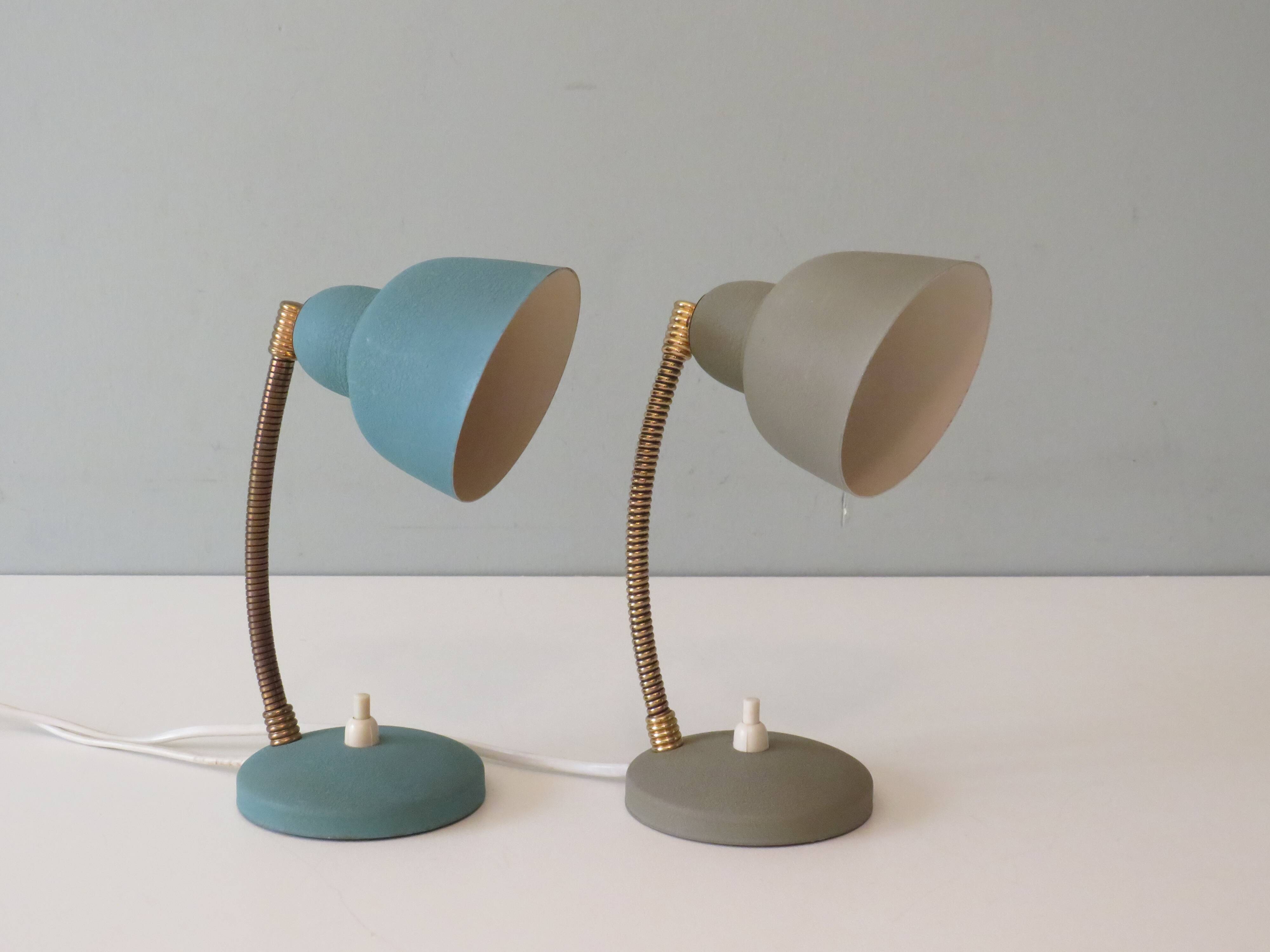 Lampes de chevet par Aluminor France 1950