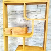 Bent plywood wall, bookcase, flowerbed, Volak by Holesov, 1960s Czechoslovakia
