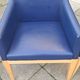set of 3 leather armchairs Hugues Chevalier