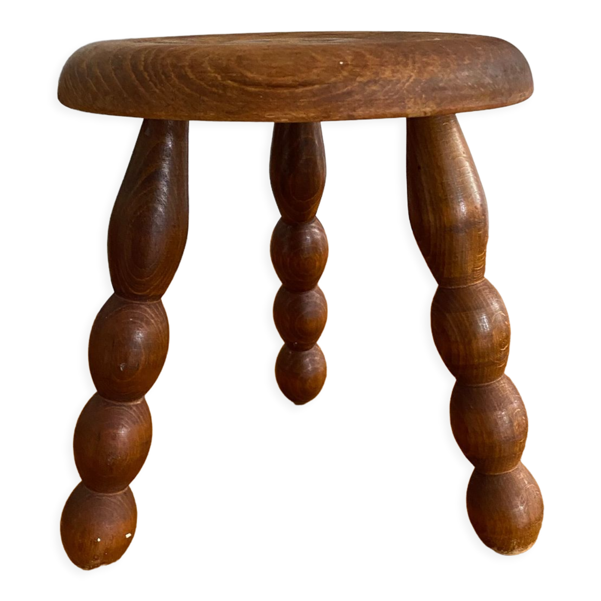 Vintage tripod wooden stool