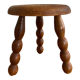 Vintage tripod wooden stool