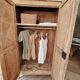 Parisian wardrobe in beech wood