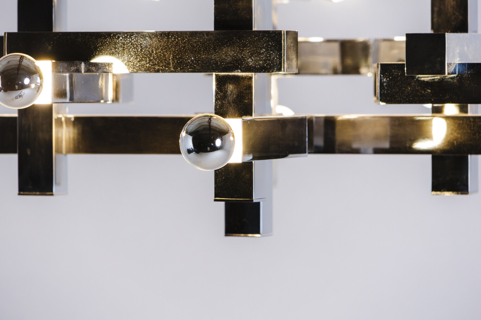 Metric chandelier by Gaetano Sciolari, Italy, 1970s