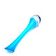 Sculptural Vase "Goccia" 43cm - Blown Murano Glass - Blue & Latte