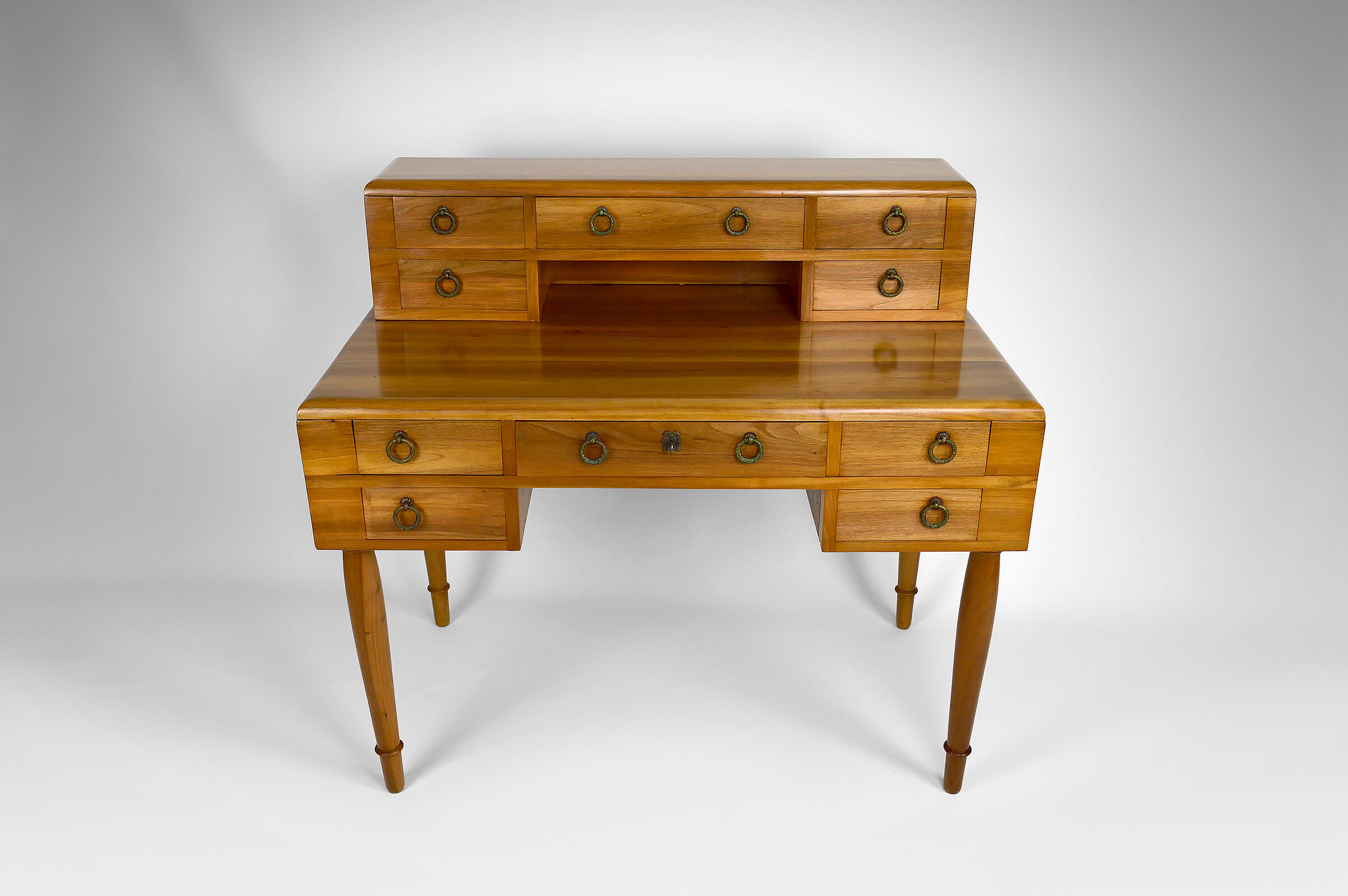 Art Deco walnut desk, France, circa 1940