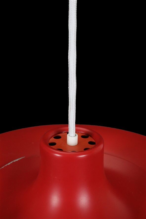 Louis Poulsen / Poul Henningsen “PH 5” pendant lamp / red / mid-century / Danish modern design / PH5