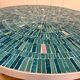Table basse en mosaïque turquoise par Berthold Müller-Oerlinghausen, Allemagne, années 1960.