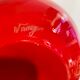 Marmorean glass ball vase in white murano and red-deco-retro-vintage