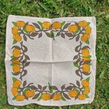Serviettes de table citrons rétro