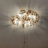 Grande applique murale Hollywood Regency en feuille de palmier par Hans Kögl