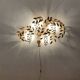 Large Hollywood Regency Palm Leaf Wall Lamp by Hans Kögl