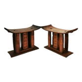 Ashanti-Akan Stools, Gahana, 1950s