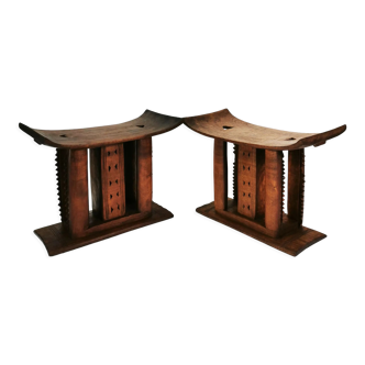 Ashanti-Akan Stools, Gahana, 1950s