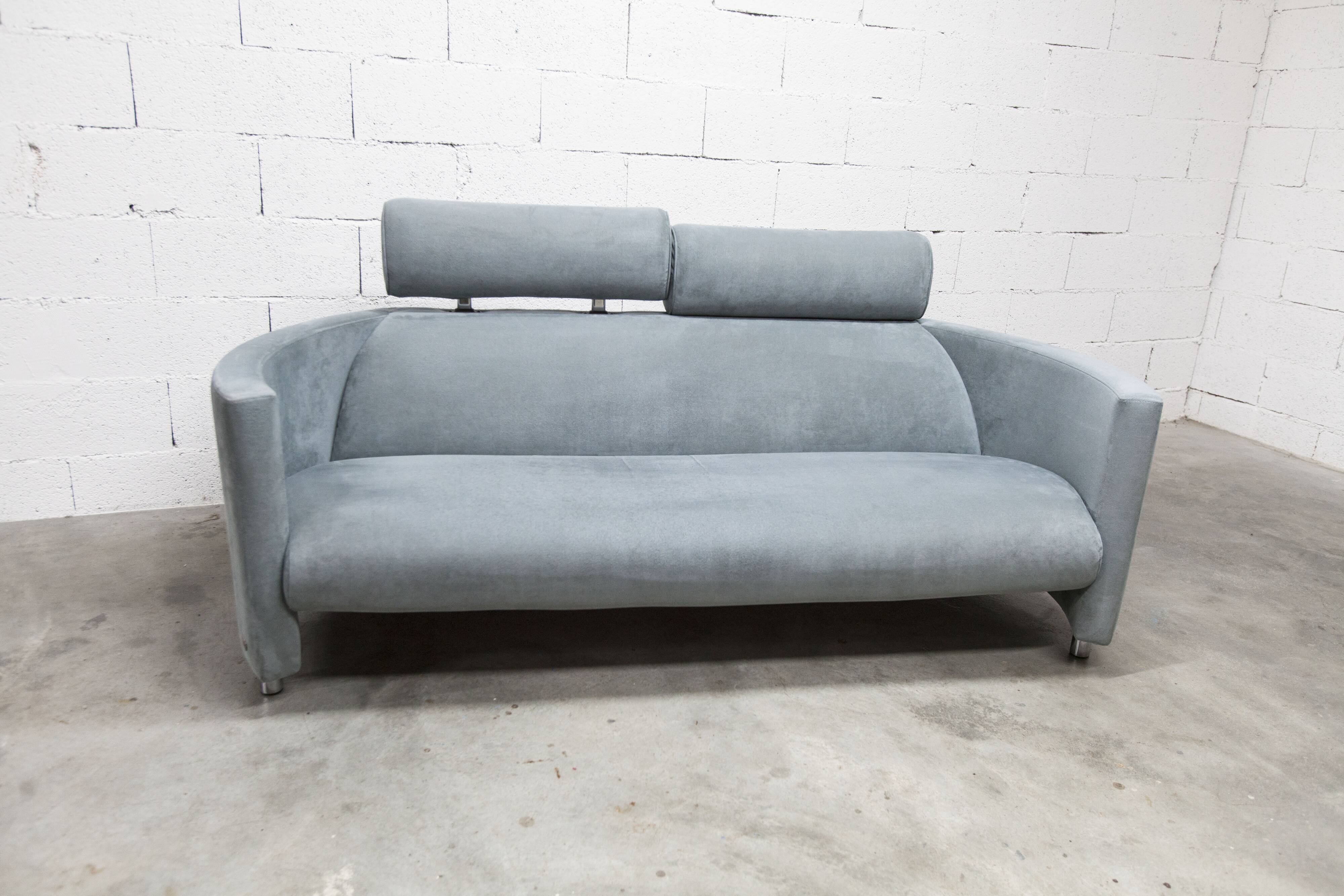 Negresco Sofa Design Bernard Massot for Neology France Moiré Velvet