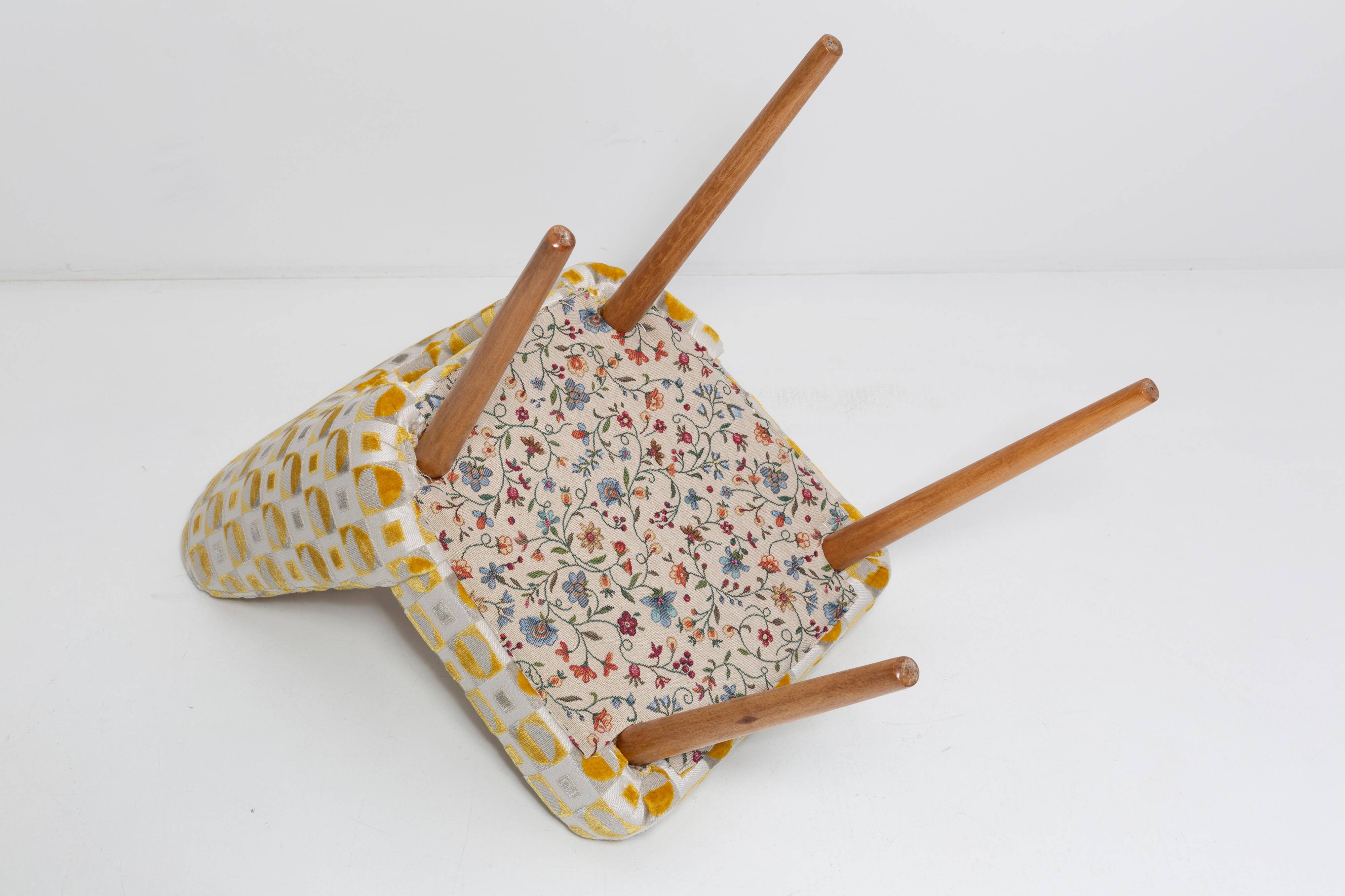 Mustard yellow Shell chair from the mid-century, 1960s