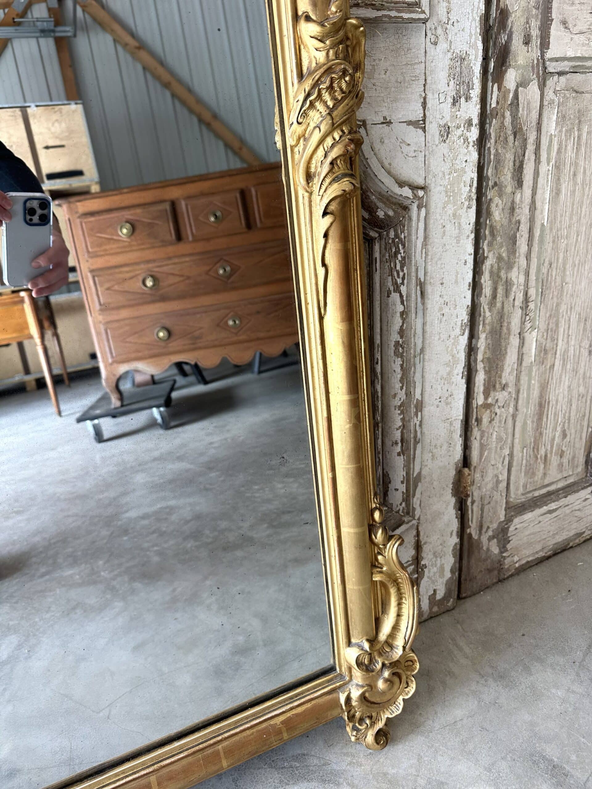 Louis XV style mirror circa 1880