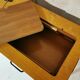 Bureau en bois, pieds compas
