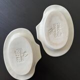 Set of 2 Charles Amand orange-pink ramekins