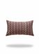 Burgundy and beige Kachin cushion cover (RIDA)