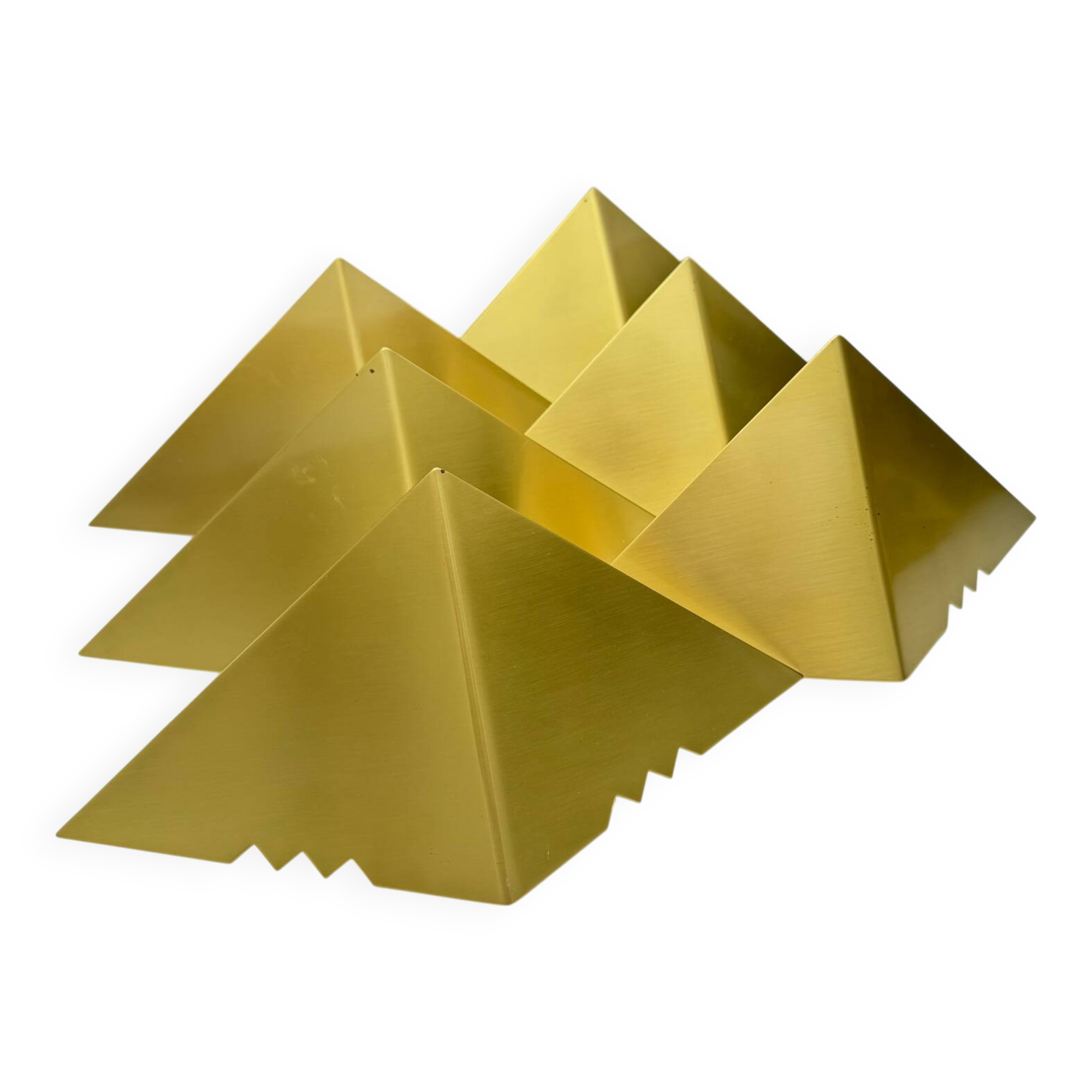 Set of 6 J.T. Kalmar Brass Wall Lamps