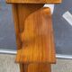 3-shelf oak wall shelf