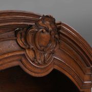 Antique Liège Display Cabinet in Carved Wood, Belgium, 18th Century