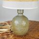 Gray pyrite stoneware lamp