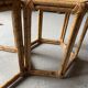 2 octagonal rattan coffee tables