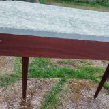 Console ancienne style louis xvi avec plateau marbre